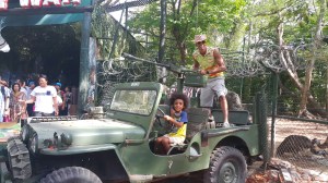 Father and son saving the world