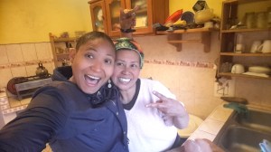me and our lovely host in the kitchen...this lady can cook some yummy meals..